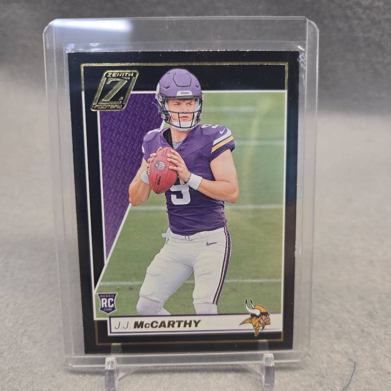 lot 397 image: J.J. McCarthy Minnesota Vikings Rookie Card Zenith