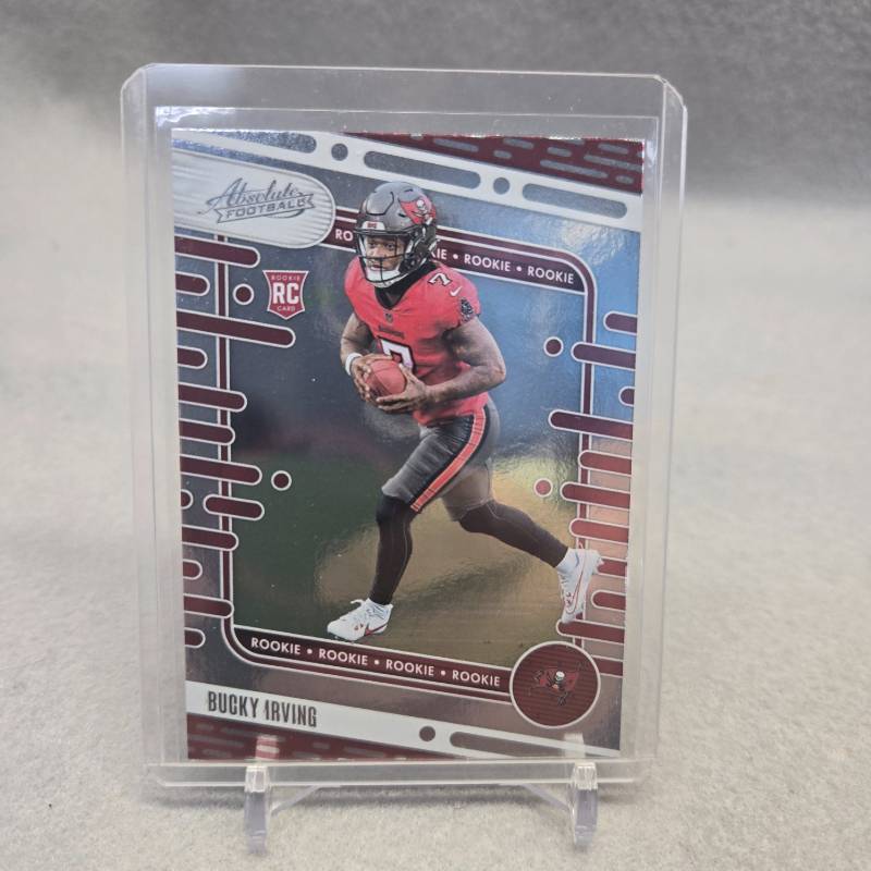 lot 404 image: Bucky Irving 2024 Panini Absolute Football Rookie Card #186