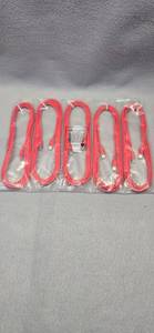 lot 417 image: Red USB Charging Cables Bulk Lot