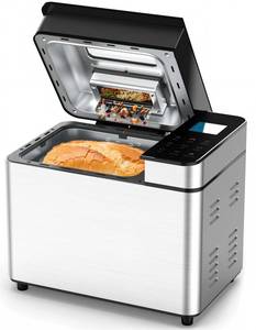 MERIOR 25-IN-1 Bread Maker with Visible Lid | 2lb Automatic Machine, Auto Nut Dispenser, 13-Hour Delay Timer, One-Touch Control &amp; Recipes Easy Operation, High Success for Homemade Bread - Retail: $150