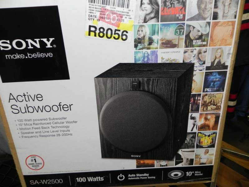 lot 10549 image: Sony Active Subwoofer