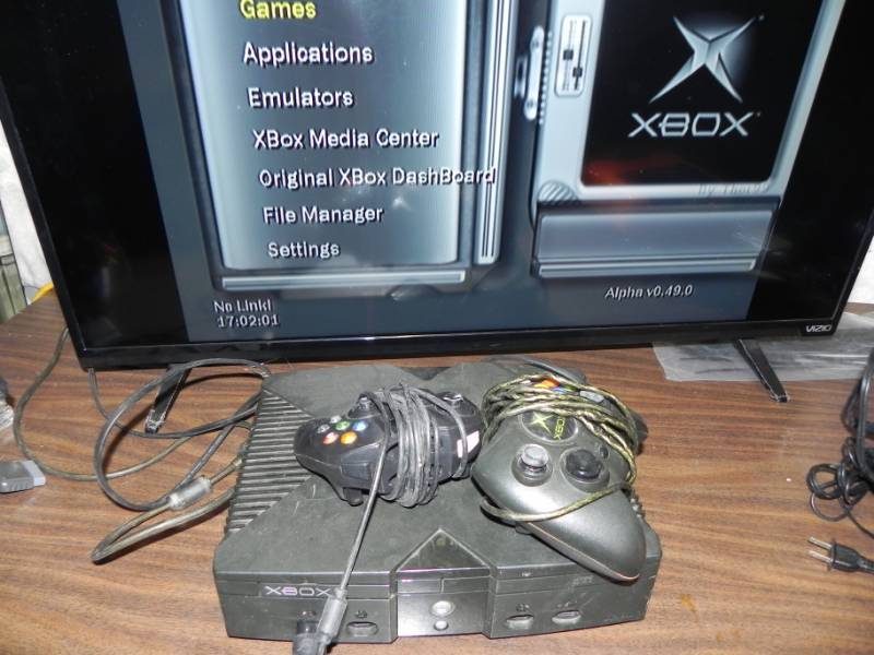 lot 10550 image: XBOX Original with Controllers