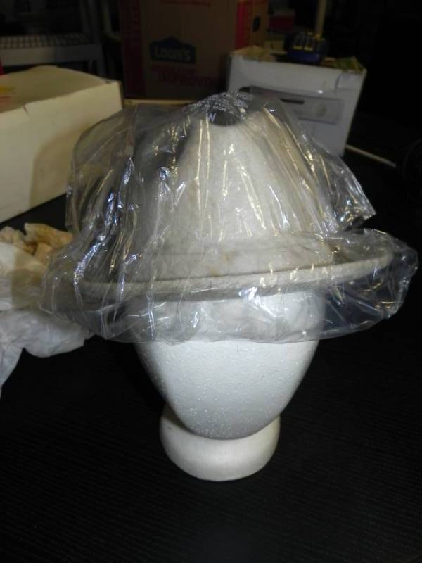 lot 10642 image: Dobbs Fifth Ave Hats. Mens Derby in the box