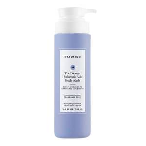 lot 1556 image: Naturium The Booster Hyaluronic Acid Body Wash, Hydrating & Moisturizing plus Minimizes Dryness, with Glycerin & Vitamin B5, 16.9 oz - Retail $17