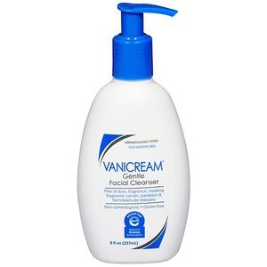 lot 1576 image: Vanicream Gentle Facial Cleanser for Sensitive Skin - Unscented - 8 fl oz Paraben-Free, Dye-Free, Hypoallergenic, Vegan - Retail $10