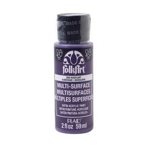 lot 1578 image: FolkArt Multi-Surface Acrylic Craft Paint  Satin Finish  Eggplant  2 fl oz