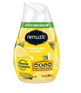 lot 1579 image: Renuzit Gel Air Freshener, Sparkling Lemon 7oz - Retail $0