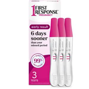 lot 1583 image: First Response Early Result Pregnancy Test, 3 Pack (MISSING ONE) - Retail $12