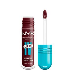 lot 1596 image: NYX PROFESSIONAL MAKEUP Lip IV Hydrating Glossy Lip Stain with 12HR Hydration - Mauve N Moist (Purple) - Retail $10