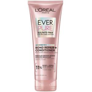 lot 1626 image: LOreal Paris Sulfate Free Bond Repair Conditioner, Hair Conditioner with Bond  Amino Acid Complex, Strengthens and Repairs Damaged or Color Treated Hair, EverPure, 6.8 Fl Oz (Packaging May Vary) - Retail $10