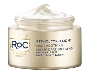 lot 1665 image: RoC Retinol Correxion Max Hydration Anti-Aging Daily Face Moisturizer with Hyaluronic Acid, Fragrance-Free, Oil Free Skin Care, 1.7 Ounces (Packaging May Vary) - Retail $28