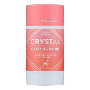 lot 1669 image: Crystal 2.5 oz Magnesium Deodorant Stick  Coconut & Vanilla - Retail $20