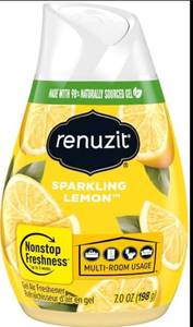 lot 1702 image: Renuzit Gel Air Freshener Sparkling Lemon 7.0 oz&nbsp
