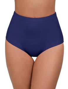 lot 1726 image: Bonneuitbebe Women Swim Bottoms High Waisted Bikini Bottom Full Coverage Swimsuit Bottoms Bathing Suit Bottom, XXL - Retail $19