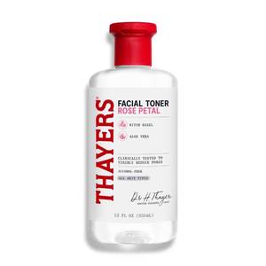 lot 1810 image: THAYERS Alcohol-Free Rose Petal Witch Hazel Facial Toner for Glowing Skin, Soothing, Hydrating, Refreshing Toner for All Skin Types, 12oz  - Retail $11