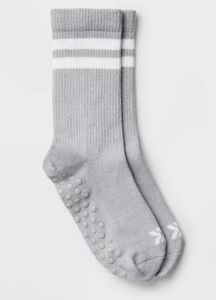 lot 1822 image: Yoga Crew Socks - Gray 4-10 - All In Motion - Retail $13