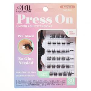 lot 1837 image: Ardell Naked Press On Lashes Underlash Extensions Tapered Fibers, Pre-Glued Lash Clusters, Self Adhesive Eyelashes, No Glue Needed Eyelash Clusters, DIY Lash Extension Kit, 1 Pack - Retail $9