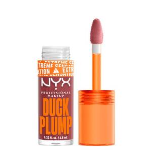 lot 1849 image: NYX PROFESSIONAL MAKEUP Duck Plump High Pigment Lip Gloss, Lip Plumper Gloss with Spicy Ginger - Mauve Out Of My Way - Retail $13