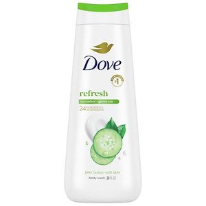lot 1863 image: Dove Body Wash for Women Moisturizing Refresh Cucumber & Green Tea Cleanser All Skin  20 oz