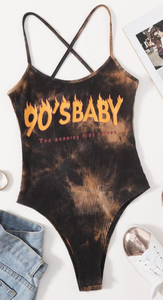 lot 1870 image: 90s Baby Tie Dye One Piece Bodysuit size 6 - Retail $15