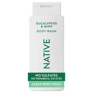 Native Body Wash Contains Naturally Derived Ingredients | For Women & Men, Sulfate, Paraben, & Dye Free Leaving Skin Soft and Hydrated | Eucalyptus & Mint 18 oz - Retail: $11
