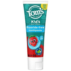 lot 1919 image: Tom s of Maine Kids Fluoride-Free Natural Toothpaste  Silly Strawberry  5.1 oz.