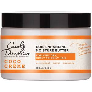lot 1938 image: Carols Daughter Coco Creme Coil Enhancing Moisture Butter, with Coconut Oil and Mango Butter, for Very Dry Curly Hair, Paraben and Silicone Free, 12 oz - Retail $13