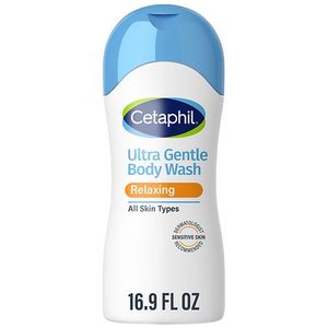 lot 1943 image: Cetaphil Ultra Gentle Relaxing Body Wash  For All Skin Types  Marigold Extract  16.9 oz