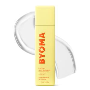 lot 1974 image: BYOMA Creamy Jelly Cleanser - Hydrating Facial Cleanser for Skin Barrier Repair -Tri-Ceramide Face Wash for Sensitive Skin & All Skin Types - Gently Removes Makeup & Excess Oil - 5.91 fl oz - Retail $13