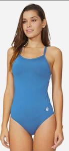 lot 2000 image: Baleaf Womens Blue One-Piece Swimsuit  Size 38 - Retail $25