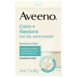 lot 2049 image: Aveeno Calm  Restore Facial Moisturizer for Sensitive Skin - Fragrance Free - 1.7 oz Gel, Alcohol-Free, Noncomedogenic - Retail $29