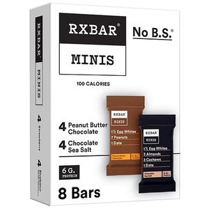 lot 2071 image: RXBAR Minis Chocolate Sea Salt & Peanut Butter Chocolate Protein Bars - 7.36oz8ct