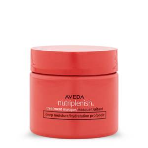 lot 2074 image: Aveda Nutriplenish Treatment Masque Deep Moisture  Intense Deep Conditioning Masque for Dry, Brittle Hair  Organic Pomegranate Oil, Coconut Oil, Mango Butter  96% Naturally Derived, 0.85 Fl Oz - Retail $14