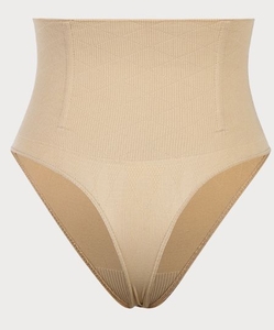 lot 2091 image: High Waisted Tummy Control Shapewear Thong Small - Retail $15