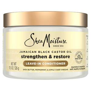 lot 2094 image: SheaMoisture Jamaican Black Castor Oil Leave In Conditioner 100% Pure Jamaican Black Castor Oil For Damaged Hair to Soften and Detangle Hair 11.5 oz - Retail $9