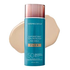 lot 2106 image: Colorescience Total Protection Face Shield Flex SPF 50, Zinc Oxide Formula, Fair, 1.8 fl. oz (Pack of 1) - Retail $58