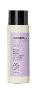 lot 2107 image: AG Care Liquid Effects Medium-Hold Weighless Styling Gel - Long-Lasting Hold, Shine & Humidity Resistance - Enhances Natural Curl, 8 Fl Oz - Retail $22