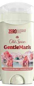 lot 2126 image: Old Spice GentleMans Aluminum Free Dry Feel Deodorant for Men, 247 Lasting Freshness, Gentle on Skin with Skin Conditioners, Himalayan Sea Salt  Glacier Water Scent, 3.0 oz