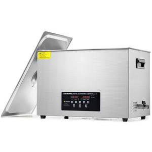 lot 5105 image: CREWORKS 30L Digital Ultrasonic Cleaner with Degas Gentle Modes, 7.9 gal. Ultrasonic Cleaning Machine, 600W Professional Ultrasound Cleaner with 600W Heater & 30 min Timer for Auto Machine Parts Tools - Retail $256