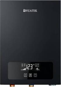 lot 5123 image: Electric Tankless Water Heater SIVUATEK 14kW, 240V - On-Demand Hot Water for Whole House - ETL Certified, Self Modulating - Compact Design for Easy Installation - for 2 Point of Use Hot Water - Retail $196