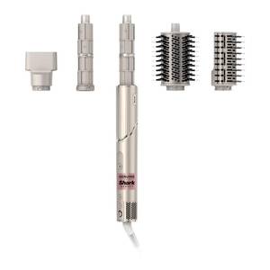 Shark HD430REF (Refurbished) FlexStyle Air Styling & Drying System, Powerful Hair Dryer Brush & Multi-Styler with Auto-Wrap Curlers, Paddle Brush, Oval Brush, Concentrator Attachment, Stone (Renewed) - Retail: $210