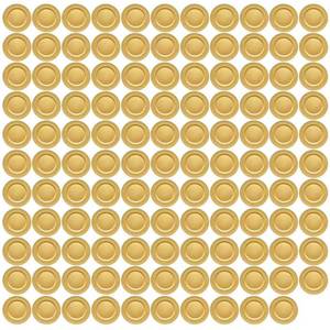 lot 5131 image: HXOAOXH 120-Pack Gold Charger Plates 13 Durable PP Round DisposableReusable Dinner Chargers, Bulk Wedding Banquet Catering Table Setting, Holiday Party Placemats - Retail $150