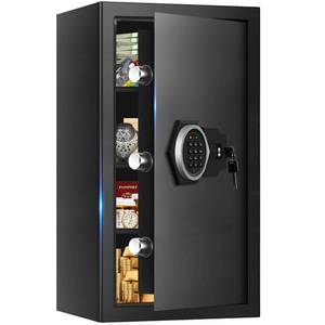 5.3 Cub Large Fireproof Safes for Home, Digital Home Security Safe Box Fireproof Waterproof with Combination Lock and 3 Removable Shelves, Anti Theft Fire Proof Safe Retail $137.99 (see description)