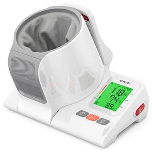 lot 5184 image: CAVN Blood Pressure Monitor, One-Touch Barrel-Type Upper Arm Blood Pressure Monitors for Home Use, No-Wrap Auto-Fit Design, Fits Arms 7.1-16.5, 3-Color Backlight, 2 Users 2x99 Memory - Retail $190