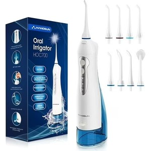 lot 2422 image: Hangsun Water Flosser Cordless Oral Irrigator Rechargeable Dental Water Jet HOC700 for Teeth Braces with 300ML Water Tank and 4 Jet Tips for Travel & Home Use