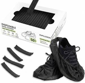 lot 2577 image: 50100200 Pack Non-Woven Shoe Covers Disposable Non Slip for Indoors