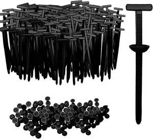 lot 2739 image: Nylon Universal Cable Tie Buckle, Cable Tie Buckle Zip Tie, Zip Tie Style Clip, Zip Ties Clips Automotive for Car Fender and Daily Automotive Repair (200pcs)