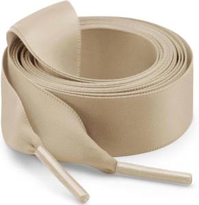 lot 2755 image: Lot of 2, Flat Satin Ribbon Shoelaces 2cm Wide Silk Shoe Laces for Women -2 Pair