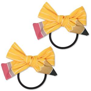 lot 2848 image: Lot of 2, Back to School Pencil Hair Headband Clips Bows Ties, First Day of School Outfits Supplies,Uniform Hair Pins for Students Teen Girls Teacher Outfits Accessories (2pcs bow ties)