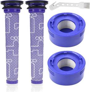 lot 2908 image: ATXKXE Replacement Filter Fit for Dyson V8 Filter,Dyson V7 Filter,V8 Animal and V8 Absolute Cordless Vacuum,Part to 965661 and 967478-01,2 Pre-Filters and 2 Post-Filters